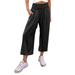 ZHIZAIHU Pants for Women High Waist Pockets Elastic Waist Solid Loose Pants Casual Long Trousers Women Sweatpants Black L