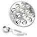 1 Set of Stainless Steel Snail Mushroom Escargot Plate with 12 Compartments