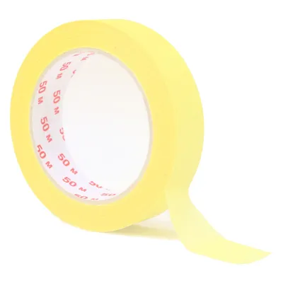 KK Verpackungen 9 x Kreppband 25 mm x 50 m Malerkrepp Abklebeband Klebeband Abdeckband Krepp Image