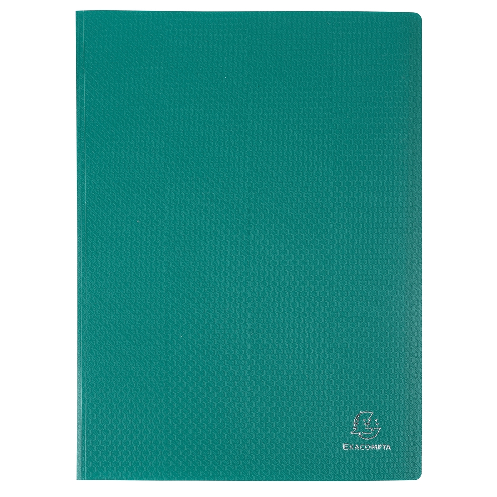 Exacompta Sichtmappe aus weichem PP 300µ mit 20 gekörnten Hüllen, blickdicht, A4 Image