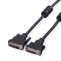 VALUE Verlängerungskabel DVI, DVI ST-BU, (24+1) dual link, 2 m Image