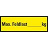 Aufkleber I Regalbelastungs-Aufkleber max. Feldlast, zum Beschriften, Folie, 150x50mm, 5/Bogen