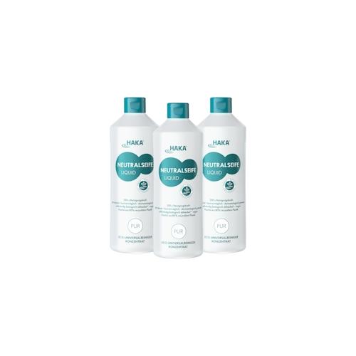 HAKA Neutralseife Liquid Pur 3x1l Reinigungsmittel Allzweckreiniger ph neutral