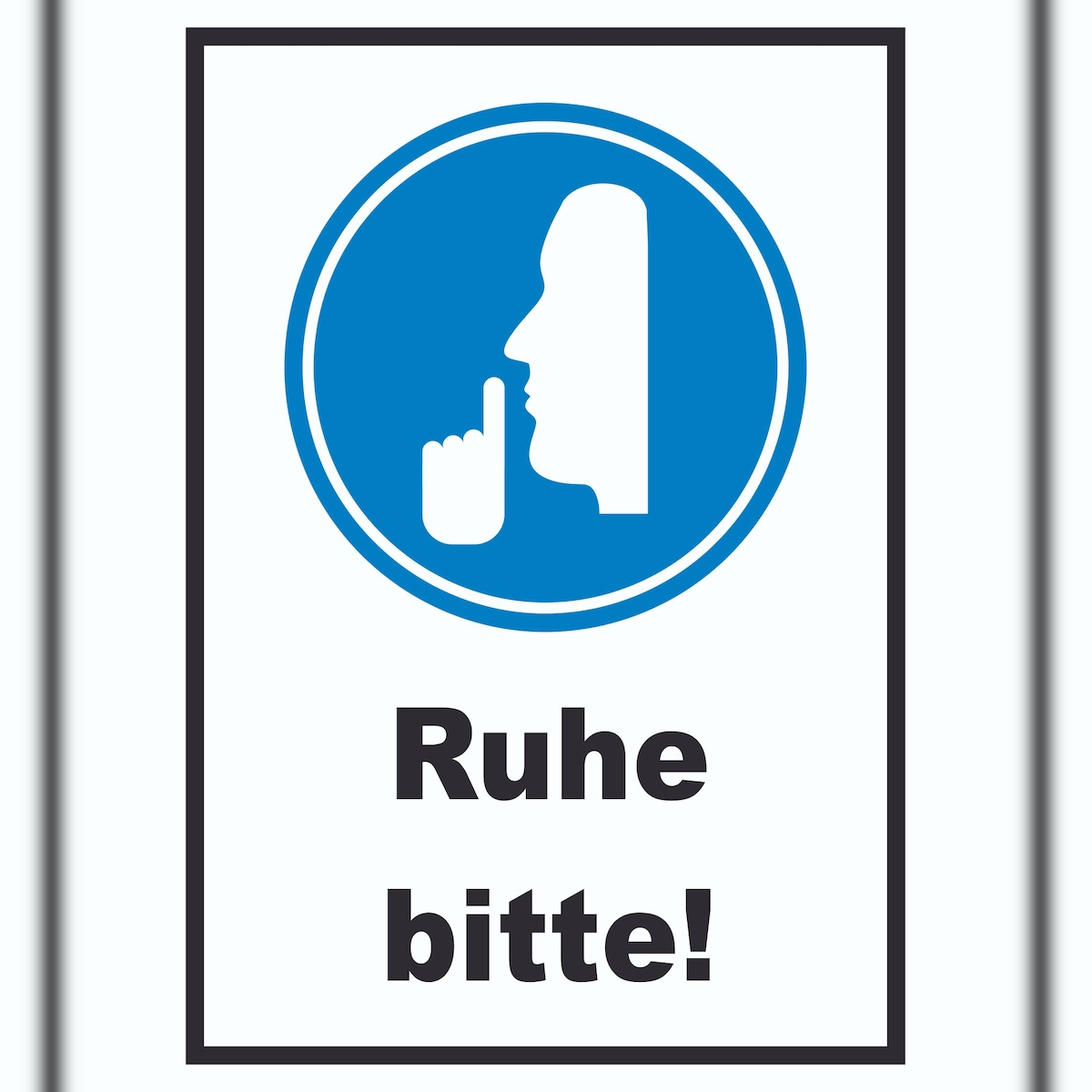HB-Druck Ruhe bitte Schild A4 (210x297mm) Image