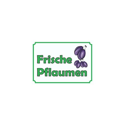 Verkaufsschild Schild Frische Pflaumen zu verkaufen A3 (297x420mm)