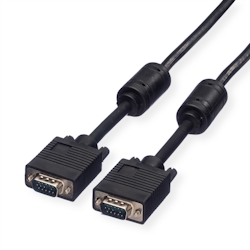 ROLINE SVGA-Kabel HD15 ST - ST mit Ferritkern, 2 m Image