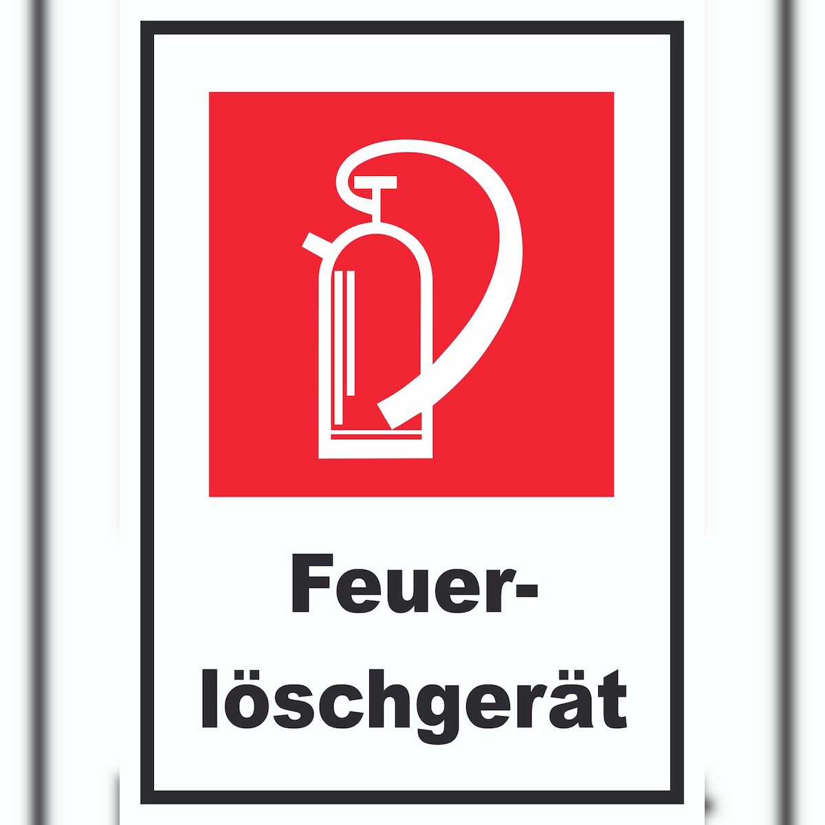 Feuerlöschgerät Schild A3 Rückseite selbstklebend Image