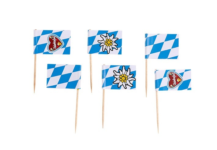 30 Flaggenspießchen Bayern Image