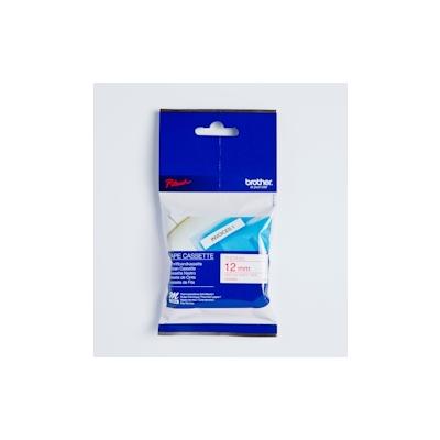 Brother Schriftbandkassette 12mmx8m weiß/rot für P-touch Image
