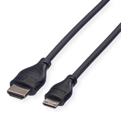 ROLINE HDMI High Speed Kabel mit Ethernet, HDMI ST - Mini HDMI ST, 2 m Image