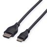 ROLINE HDMI High Speed Kabel mit Ethernet, HDMI ST - Mini HDMI ST, 2 m