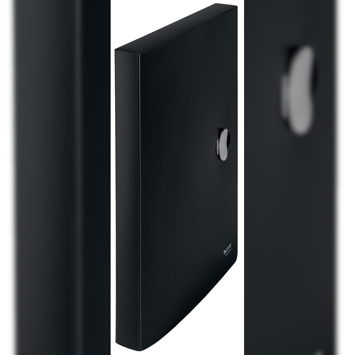 LEITZ Ablagebox Recycle, A4, schwarz, Sicherheitsverschluss, 3 Klappen Image