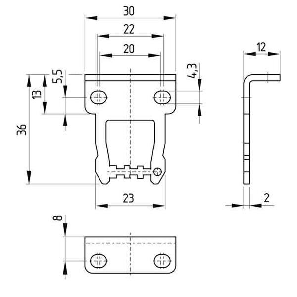 Schmersal Betätiger abgewinkelt AZ 17/170-B5 101122895 Image