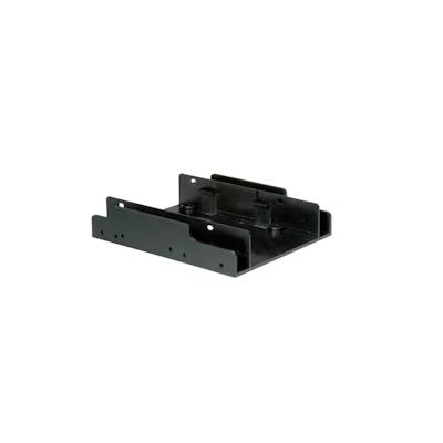 ROLINE Montageadapter, 3,5 Zoll Rahmen für 2x 2.5 HDD, schwarz