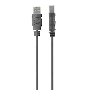 Belkin USB 2.0 A - USB 2.0 B, 3m USB Kabel USB A USB B Grau Image