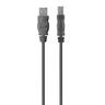 Belkin USB 2.0 A - USB 2.0 B, 3m USB Kabel USB A USB B Grau