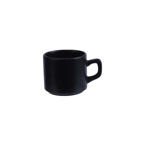 cosy & trendy tower schwarz kaffeetasse 18cl d7,5xh6,7cmstapelbar