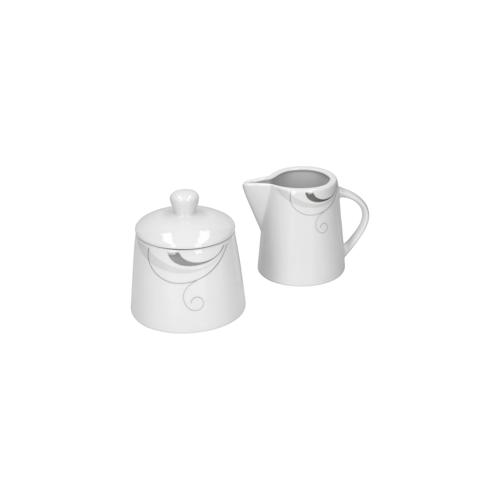 Kaffeeergänzungsset Milchkännchen & Zuckerdose Portofino