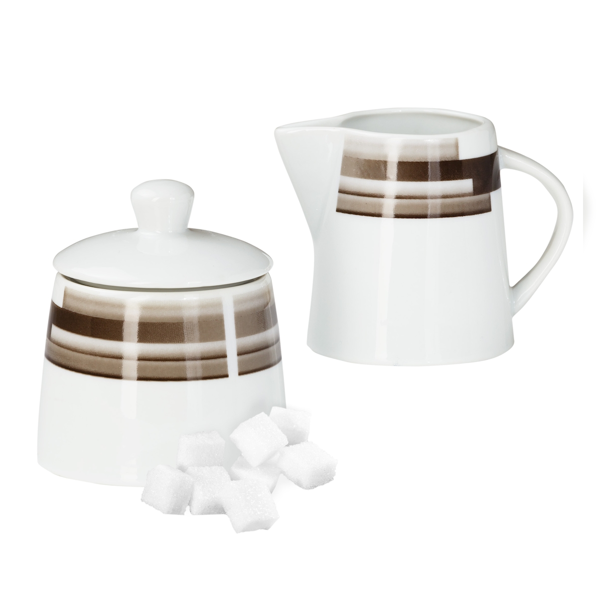 2tlg. Set Zuckerdose 28cl & Milchkännchen 23cl Nevada Image