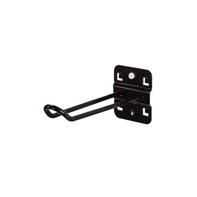 PROREGAL Halter für Selbstbedienungs-Verpackungen für Lochplatte | LxB 12,5x3cm | Tiefschwarz Image