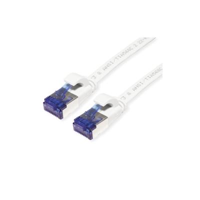 VALUE Patchkabel Kat.6A (Class EA) FTP, extra-flach, weiß, 0,5 m Image