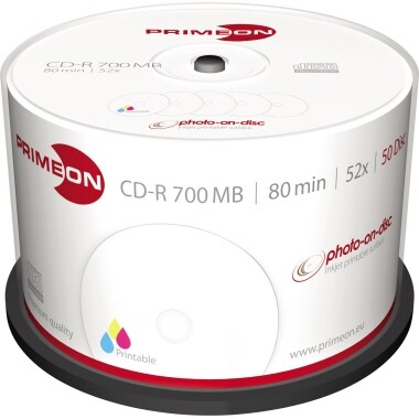 PRIMEON CD-R 2761105 52x 700MB 80Min. Spindel 50 St./Pack. Image