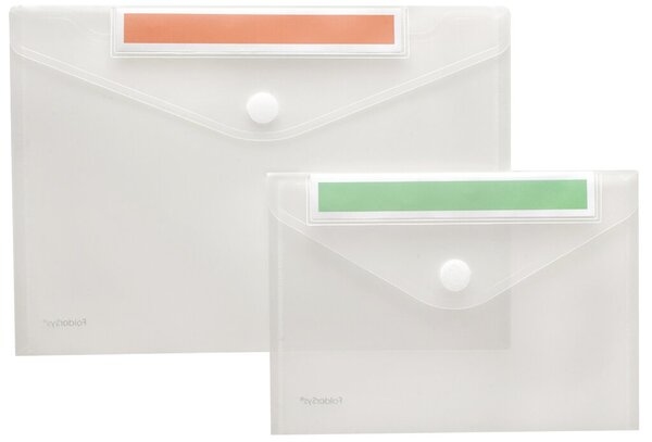 FolderSys PP-Umschlag A5 quer, mit Index Beschriftungsschild,transparent klar, Image