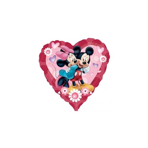 Minnie & Micky Maus Folienballon Herz gross