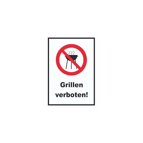 Grillen verboten Schild A6 (105x148mm)