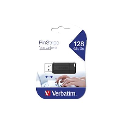 Verbatim USB 2.0 Stick PinStripe128 GB schwarz 49071