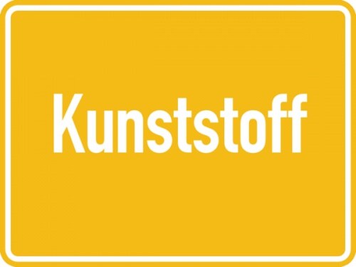 Dreifke® Abfallkennzeichen, Kunststoff, 150 x 200 mm, Aluverbund 1 Stk. Image