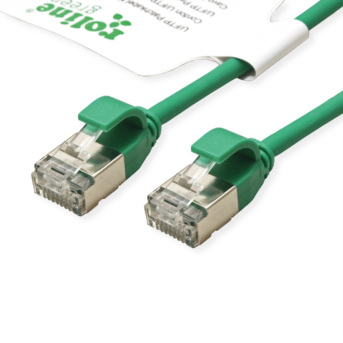 ROLINE GREEN U/FTP Patchkabel Cat.6A (Class EA), LSOH, slim, grün, 5 m Image