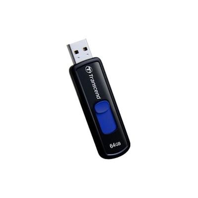 Transcend JetFlash elite JetFlash 760, 64GB USB-Stick USB Typ-A 3.2 Gen 1 (3.1 Gen 1) Schwarz, Blau Image