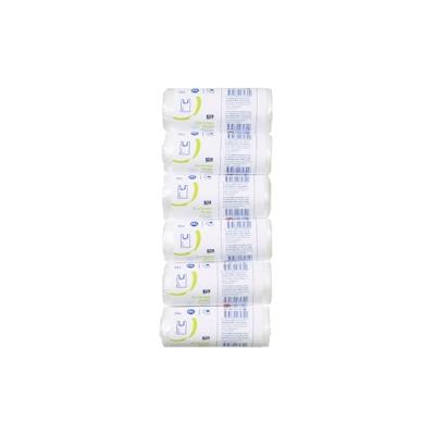 aro Müllbeutel mit Griff, HDPE / LDPE, 10µm, 53 x 54 cm, 25 L, transparent, 6 Rollen x 30 Stück (180 Stück) Image