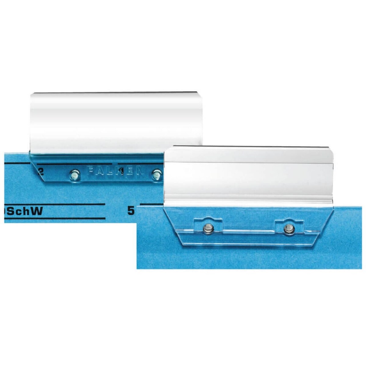 5 x FALKEN Vollsichtsreiter 6 cm breit glasklar Kunststoff für Hängeregistratur Image