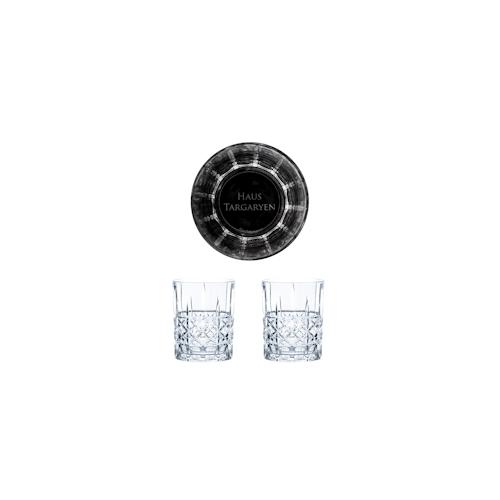 Game of Thrones Whiskygläser Set Haus Targaryen, 2 Whisky-Tumbler