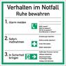 Aufkleber Verhalten im Notfall ISO 7010, Folie, 180x180 mm