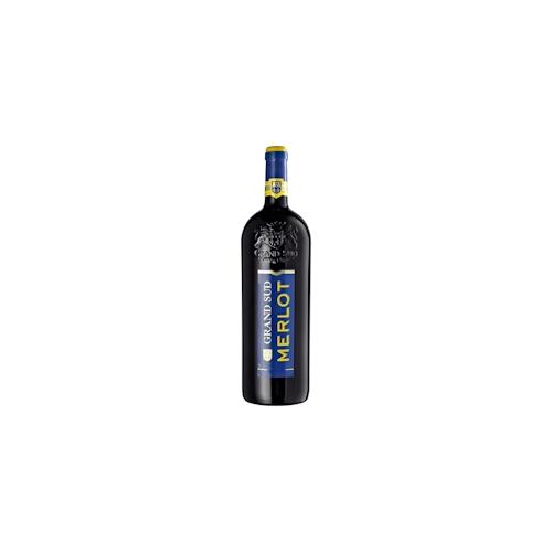 Grand Sud Merlot Rotwein trocken 6 Flaschen x 1,0 l (6 l)