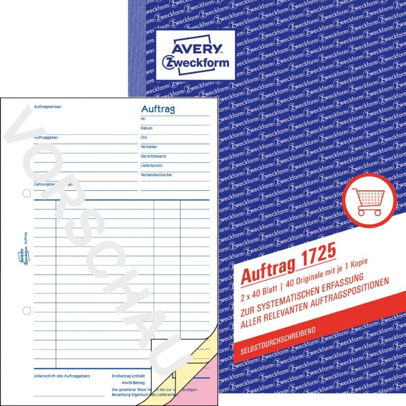 AVERY Zweckform Formularbuch 'Waren-/Rechnungseingangsbuch' Image