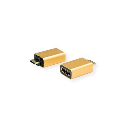 ROLINE GOLD HDMI-Adapter, HDMI BU - HDMI Mini ST