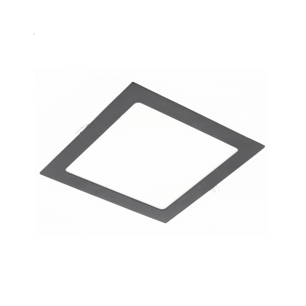 Aigostar 12W Eckige LED Einbauleuchte slim Panel Spot mit schwarzen Rahmen 170 x 170 x 22mm 1020 Lumen Warmweiß (3000 K) Image