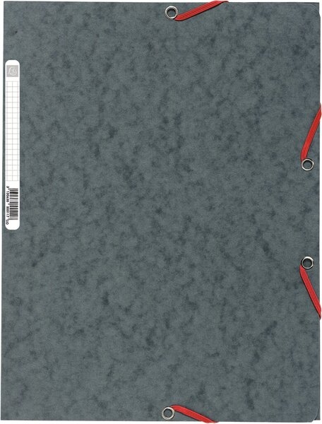 Exacompta Sammelmappe/Eckspannermappe, A4+, 400g, Manila, grau, 3 Klappen und Image