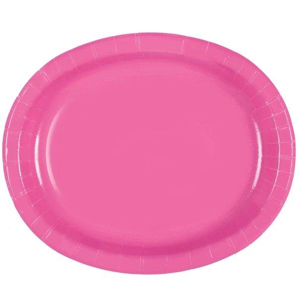 8 ovale Teller pink Image