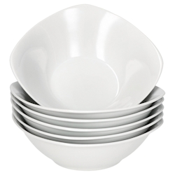 6er Set LOTTA Müslischale weiß Porzellan 14,5cm