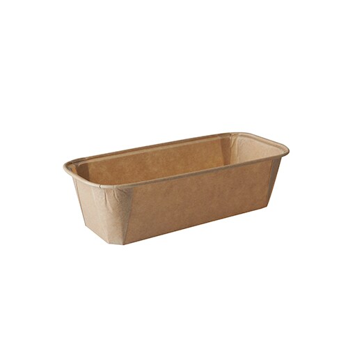 PAPSTAR 25 Backformen "pure" eckig 523 ml 5 cm x 8,5 cm x 18,8 cm braun Image