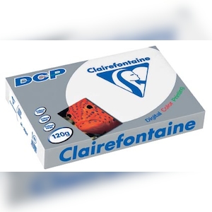 Clairefontaine DCP Kopierpapier, DIN A4, 120g/qm, für Vollfarbdrucke, satiniert, weiß, Weißegrad: 170 CIE Image
