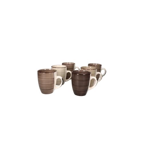 6er Set Kaffeebecher Grey Baita