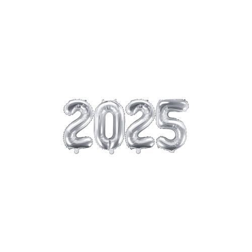 Folienballon 2024 silber Silvester XL