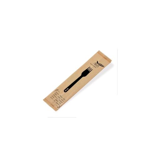 VEPATIM 100x BIO-Nature Holzgabel Gabel aus Holz einzeln hygienisch verpackt 16cm