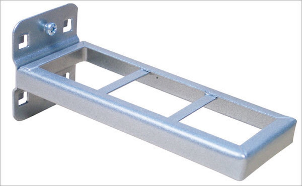 PROREGAL Halter 3-fach für Lochplatte | LxB 15x5,5cm | Weissaluminium Image